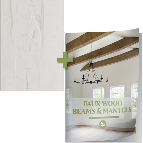 Ekena Millwork 10-inch x 7-inch SAMPLE - Hand Hewn Endurathane Faux Wood Beam w/ Catalog -Factory Prepped Finish SAMPLE-KIT-BMHHUN - main